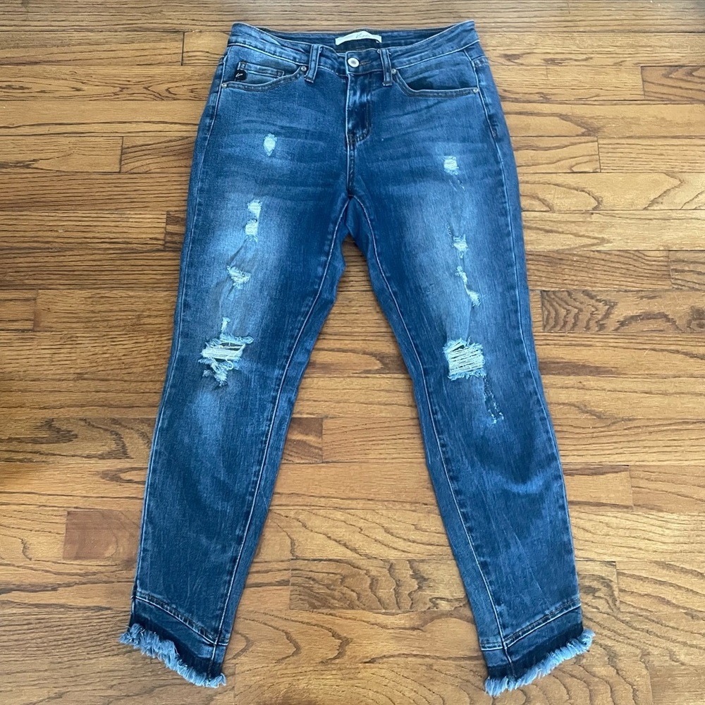 Kancan Kalila HR Distressed Relaxed Jean